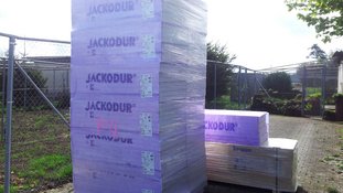 Materiallieferung für den Bodenausbau